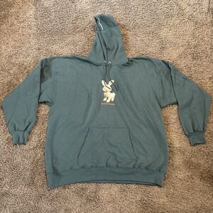 Beach Fossils Cactus Green Bunny Hoodie Size XL Unisex Band Tour Merch